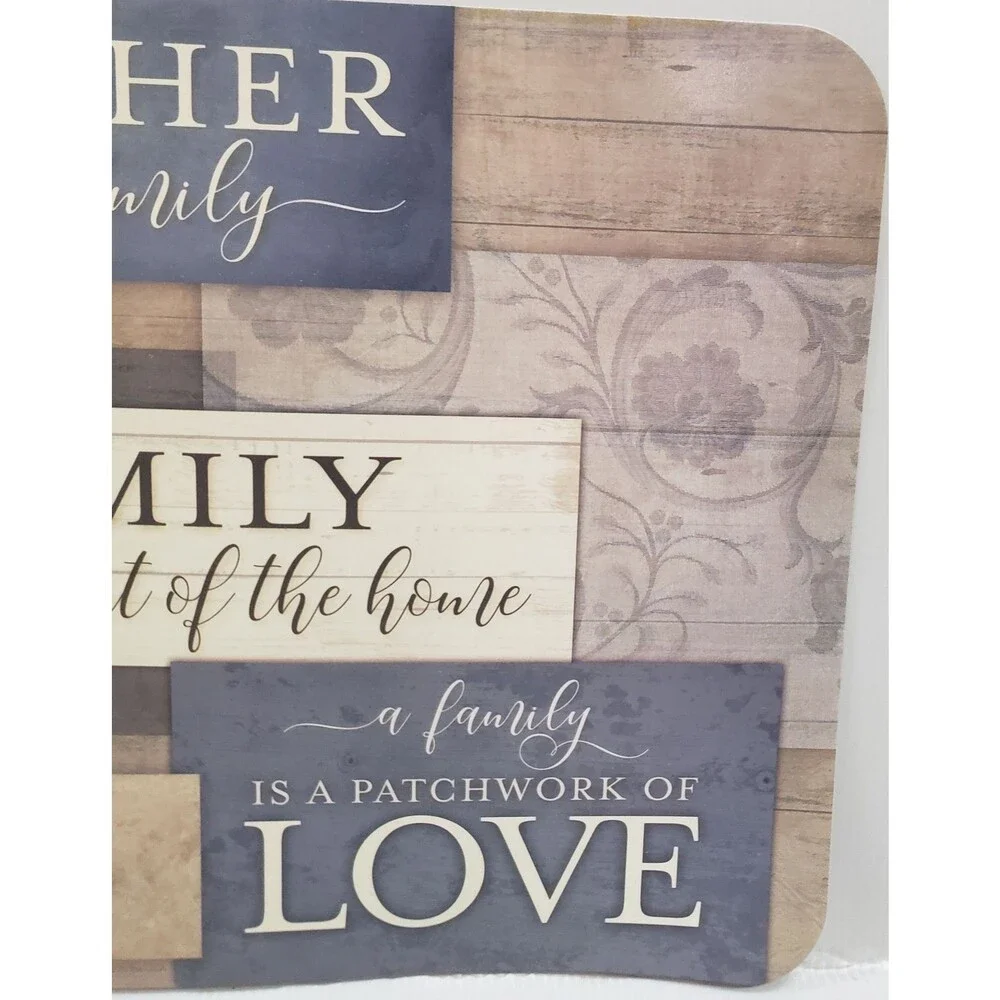 Set of 2 Same Non Clear Plastic Placemats (17